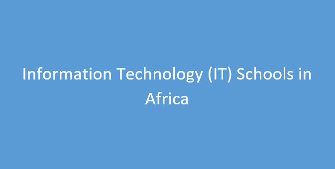 Top Information Technology (IT) Schools in Africa (2024)