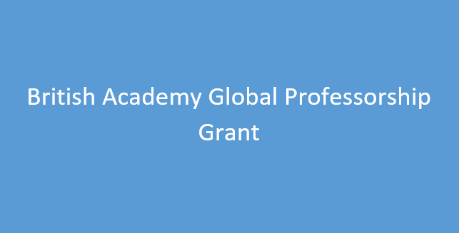 British Academy Global Professorship Grant 2024